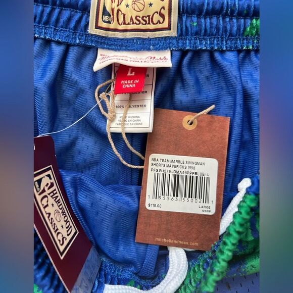 Mitchell & Ness NBA Marble Swingman Shorts 1998-99 Dallas Mavericks - Picture 4 of 5